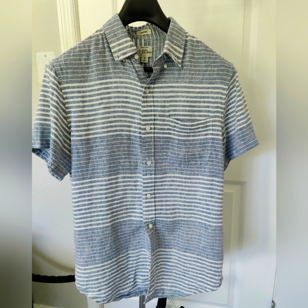 J. Crew Baird McNutt Linen Short Sleeve Size Small